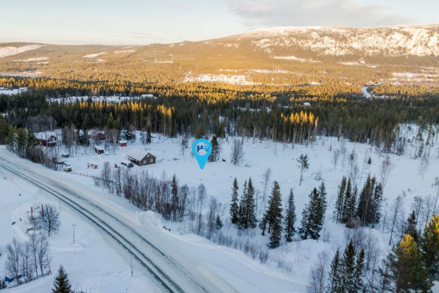 Härlig utsikt över Funäsdalsberget
