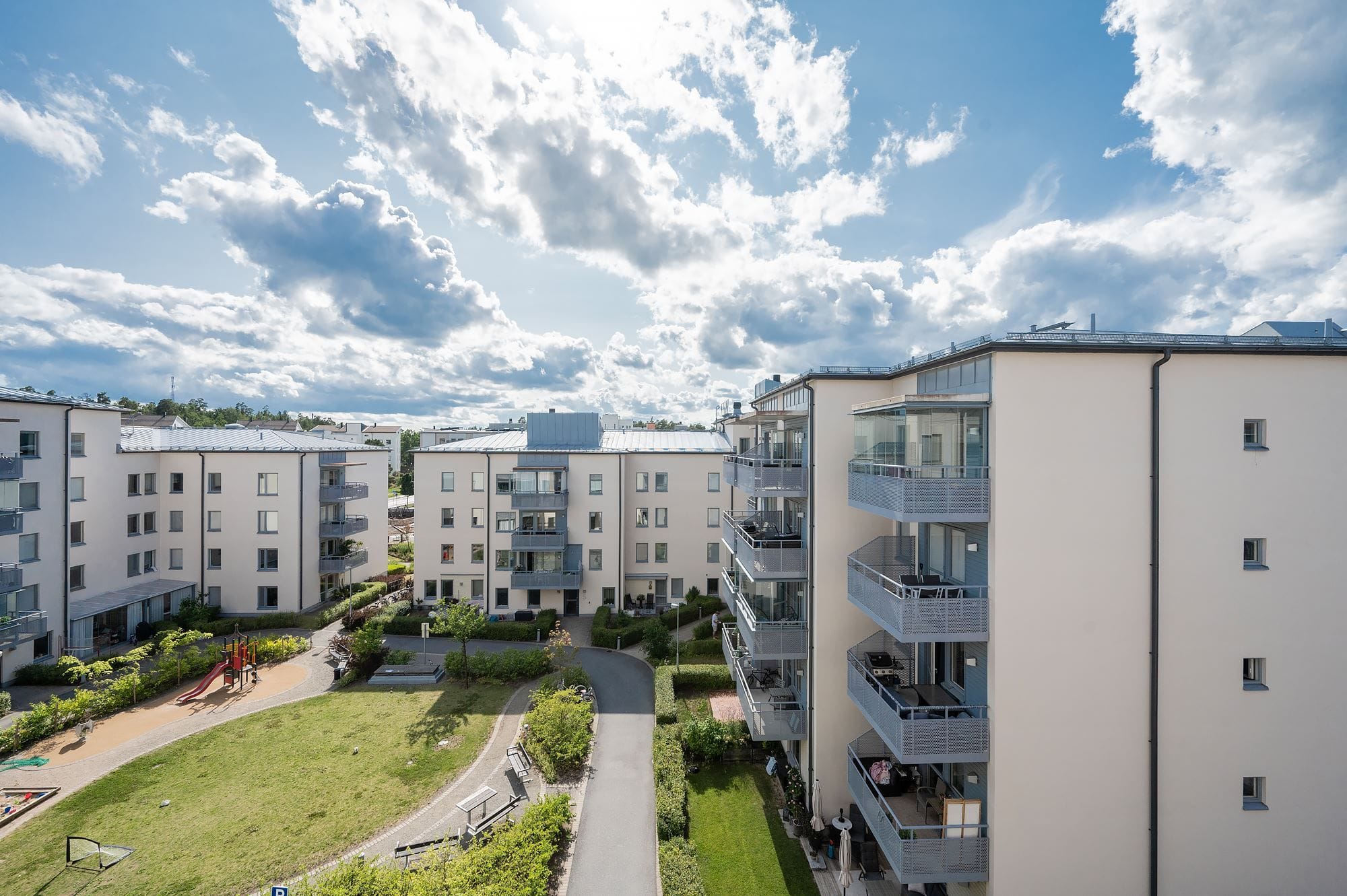 Utsikt från balkongen