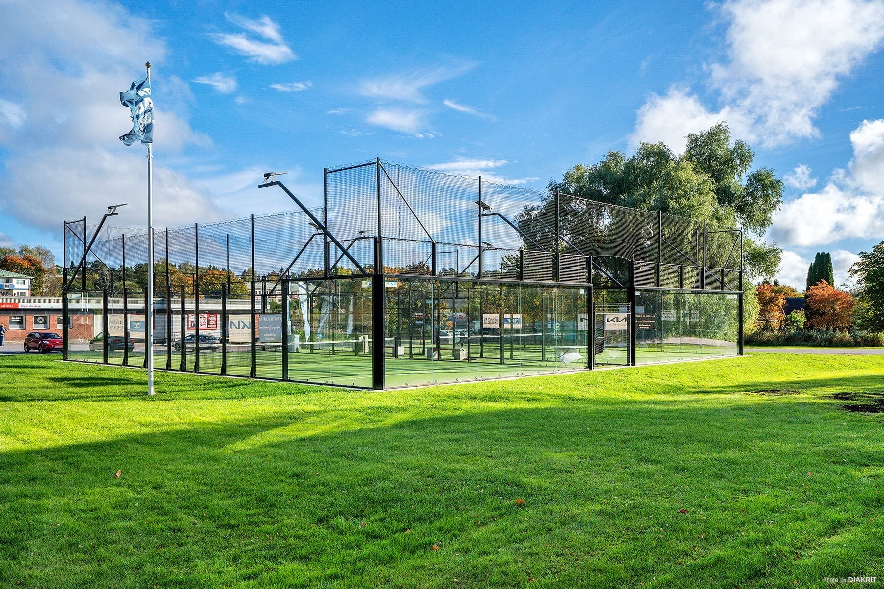 Padelbana vid Stavsnäs Gärde