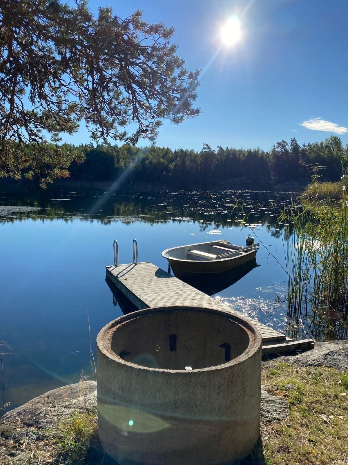 Insjöbad i Smårissjön