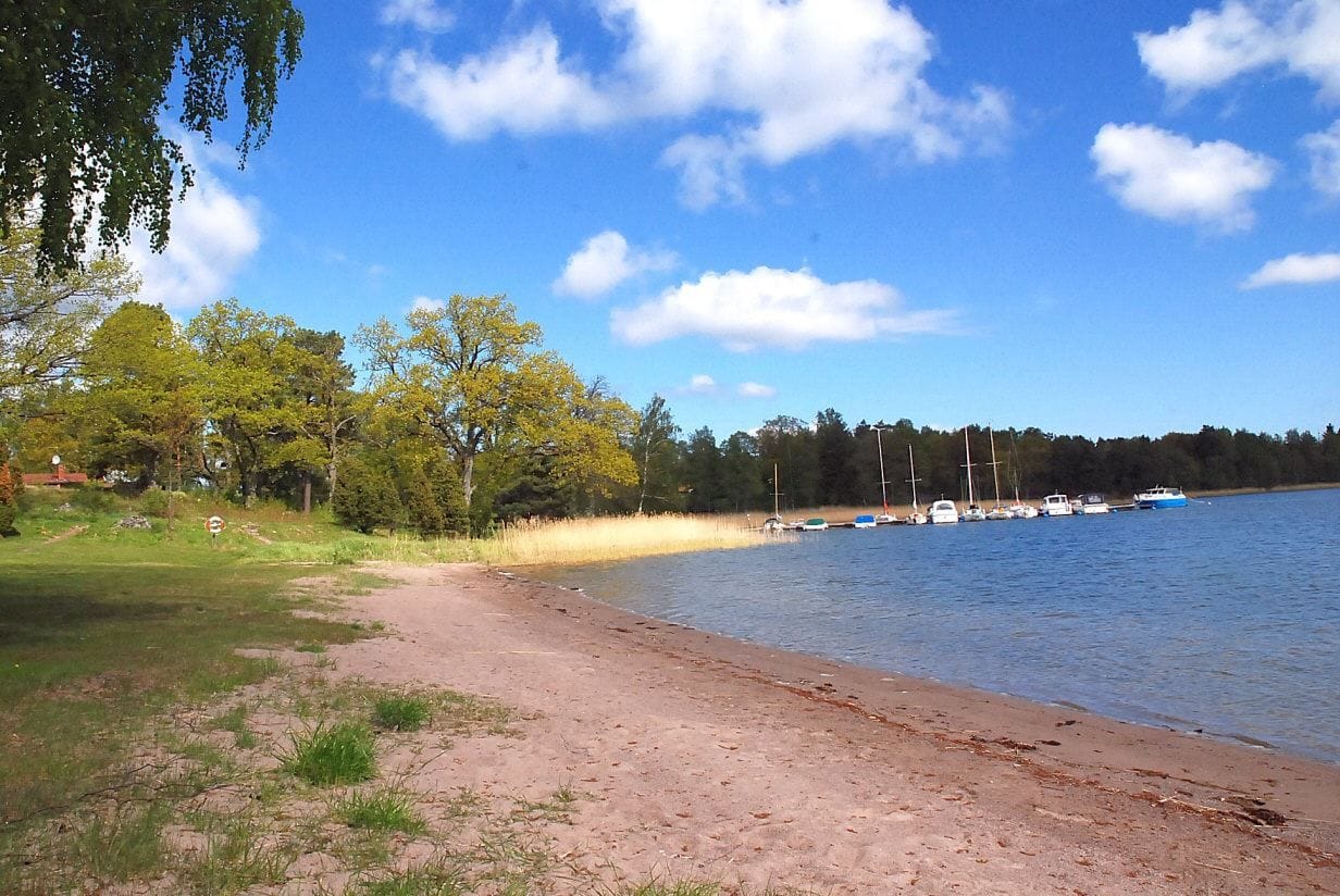 Områdets sandstrand
