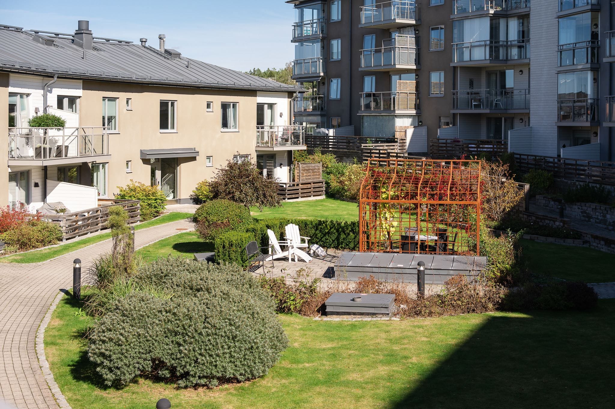 Utsikt över innergården