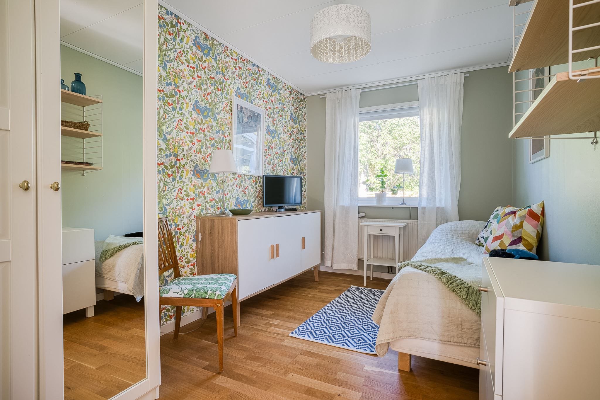 Sovrum med karaktär och vackra detaljer