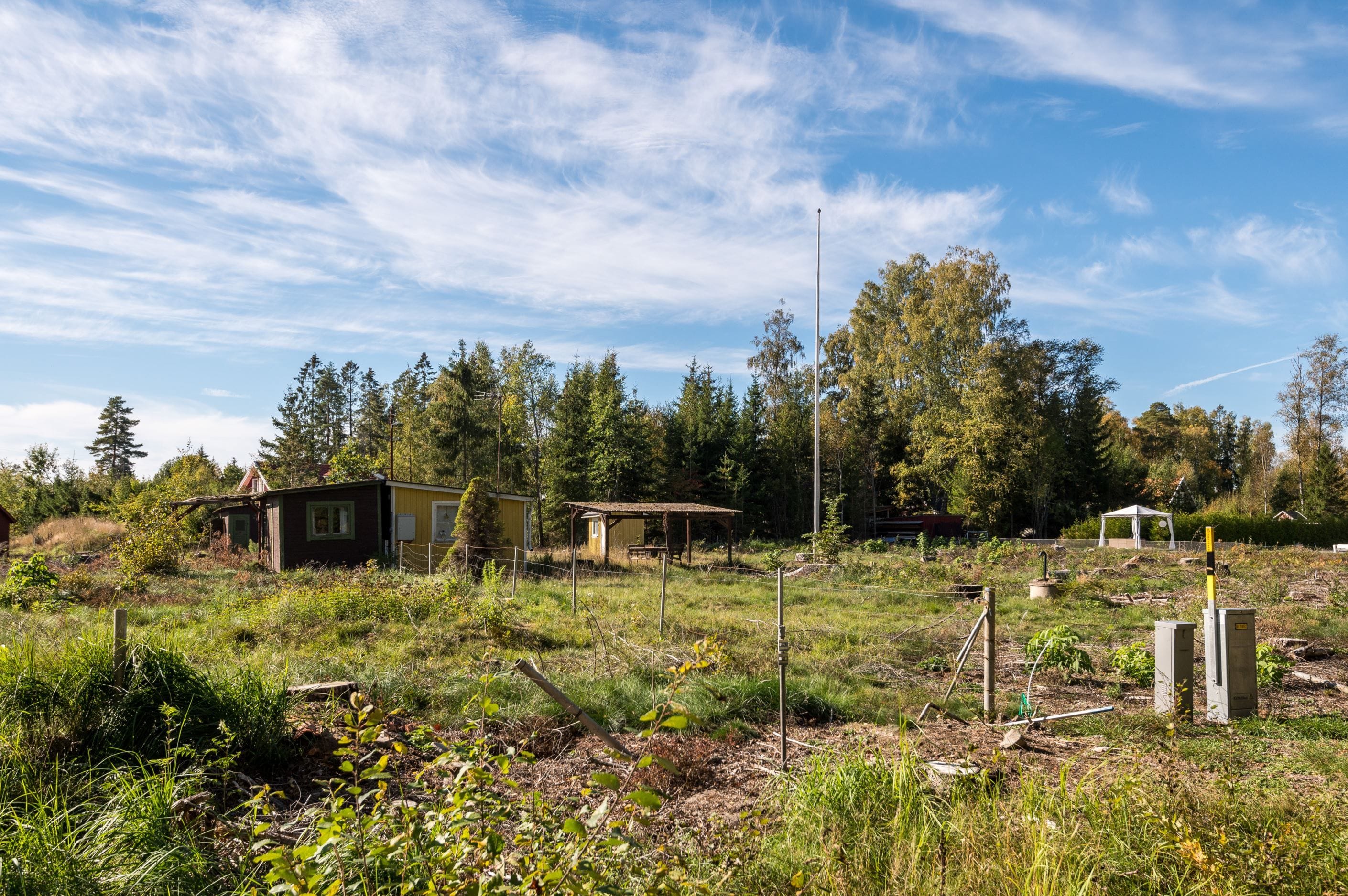 Gamla landsvägen 125A ligger där det gula huset ligger