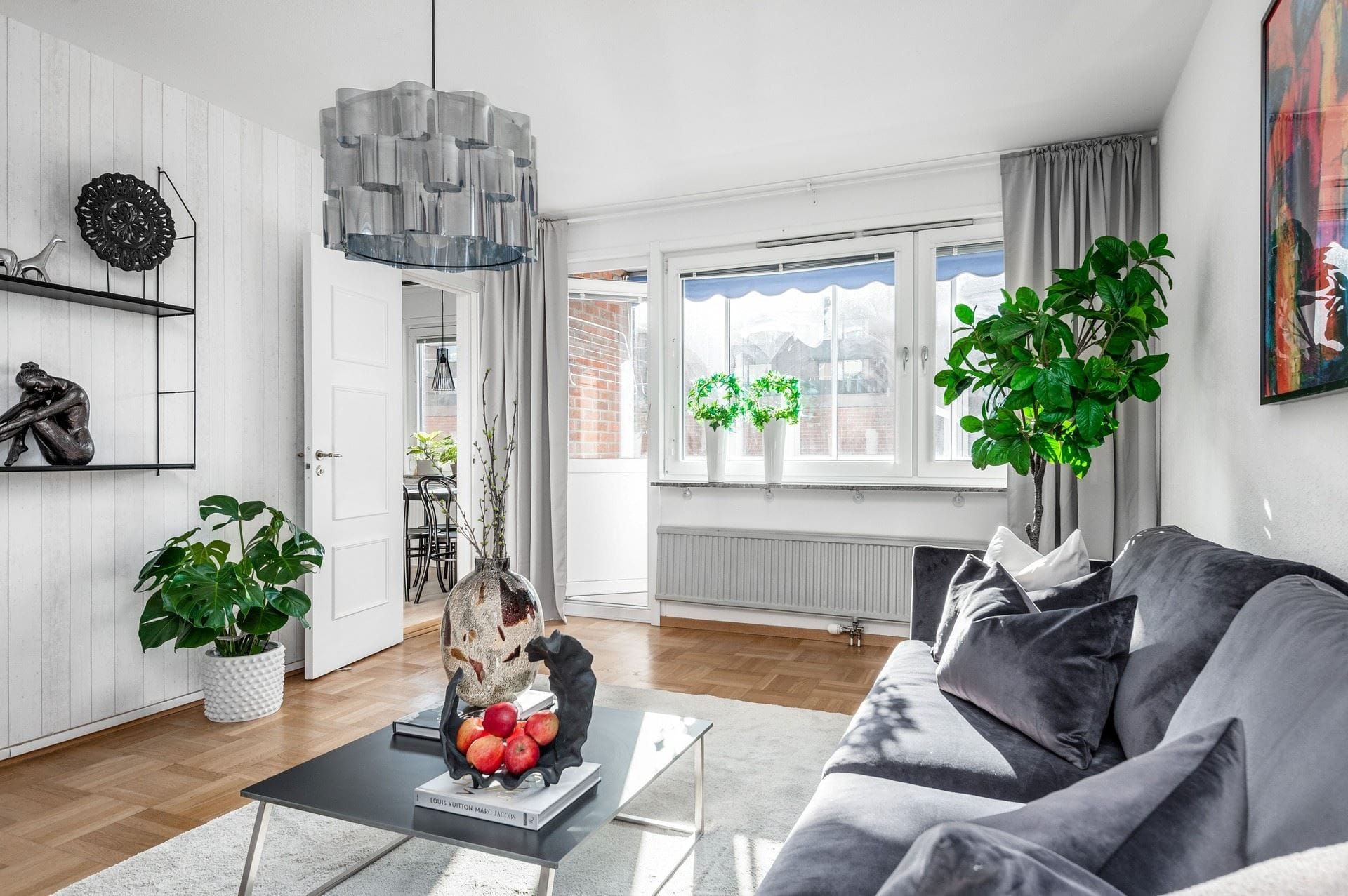 Utgång till balkongen