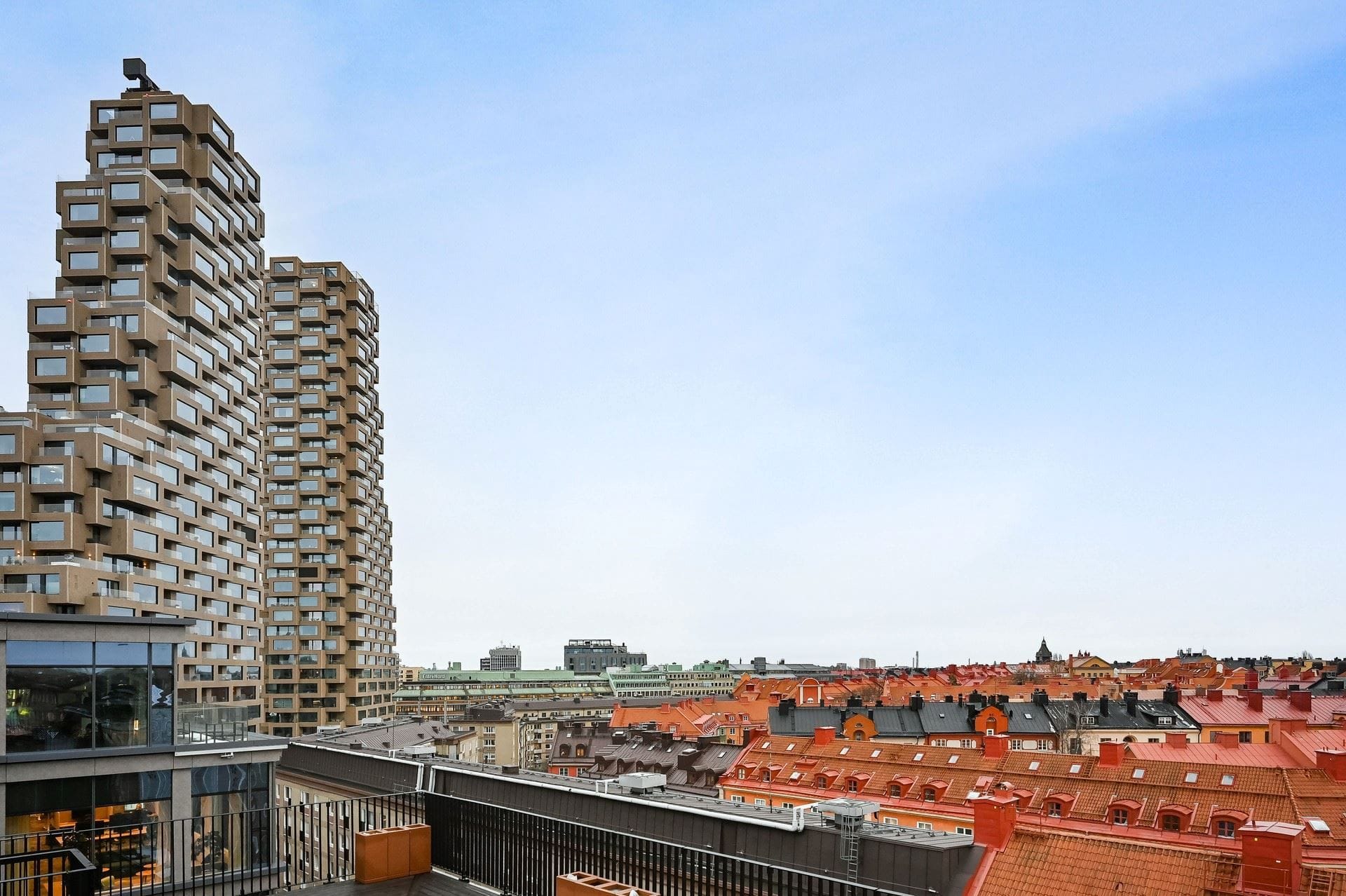 Utsikt från takterrass