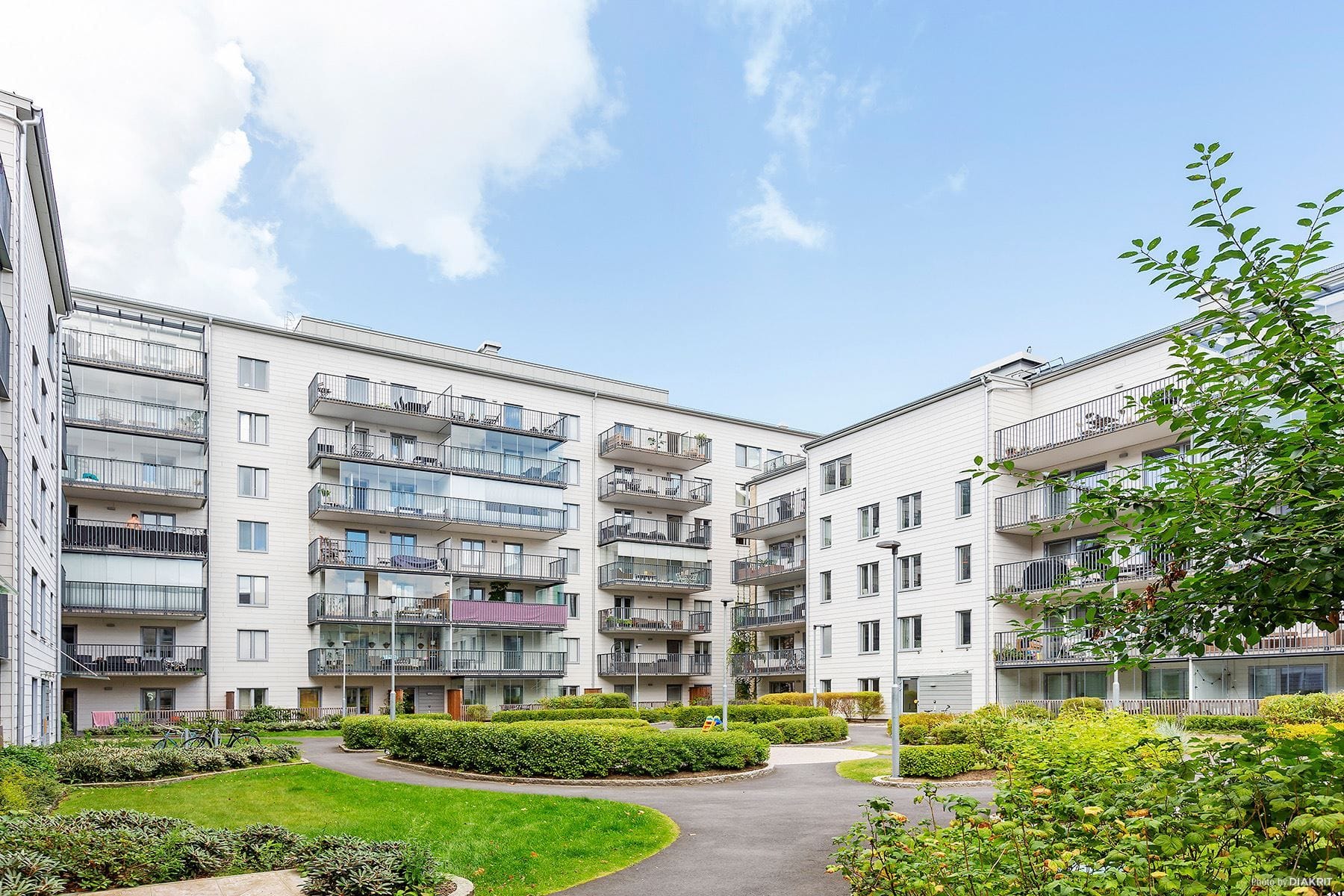 Föreningens grönskande innergården