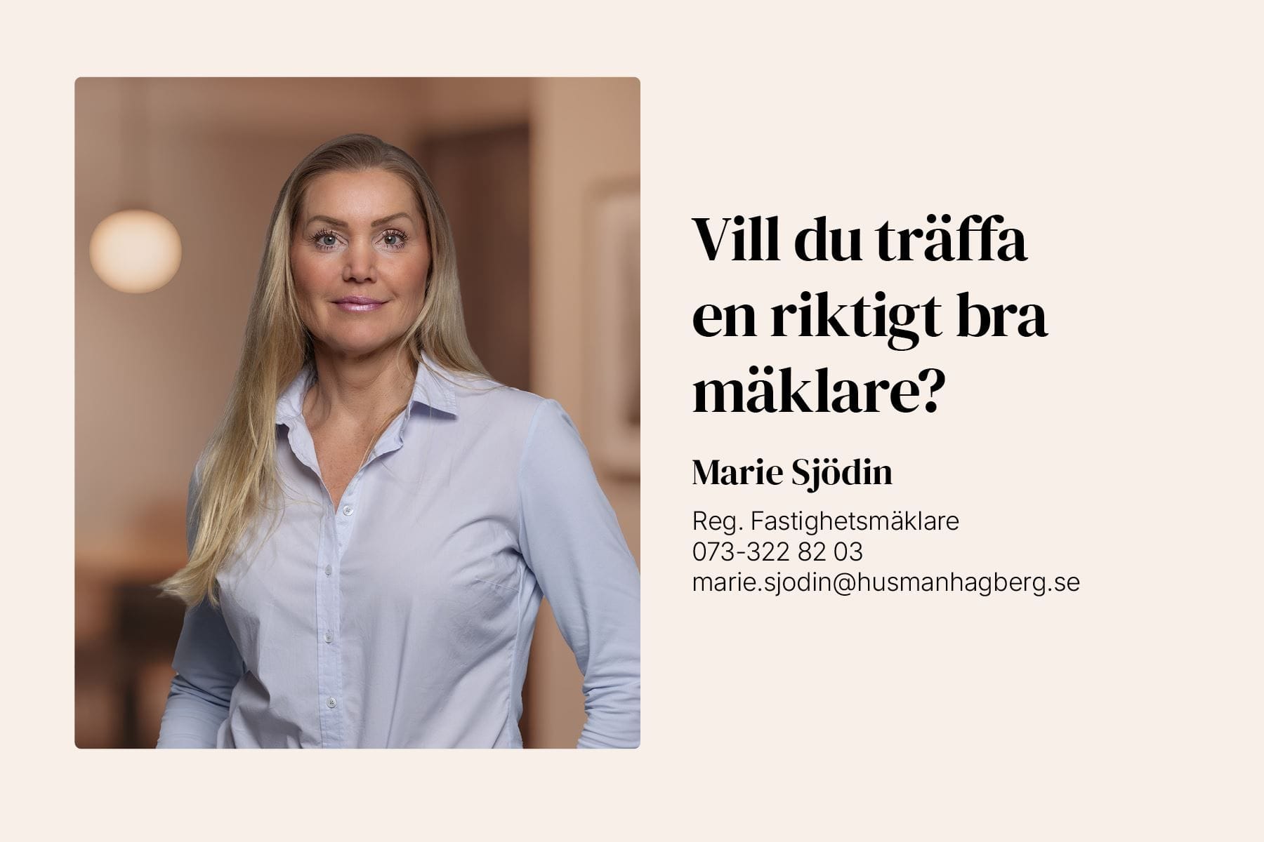 Mäklarbild - Marie Sjödin