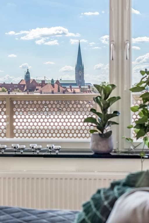 Fantastisk utsikt över vackra Linköping!