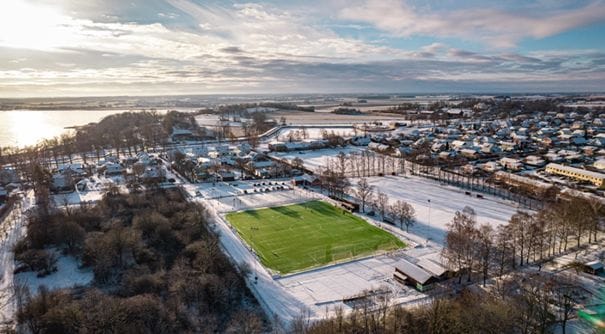 Vy över Berg vintertid - bild från IFK Wreta Klosters hemsida