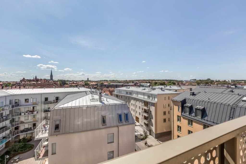 Fantastisk utsikt över vackra Linköping!