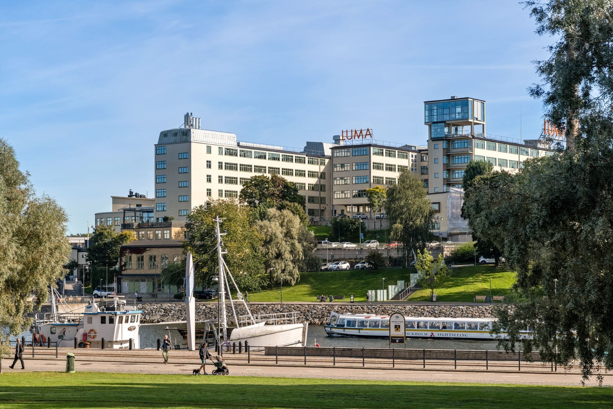 Strålande balkongutsikt