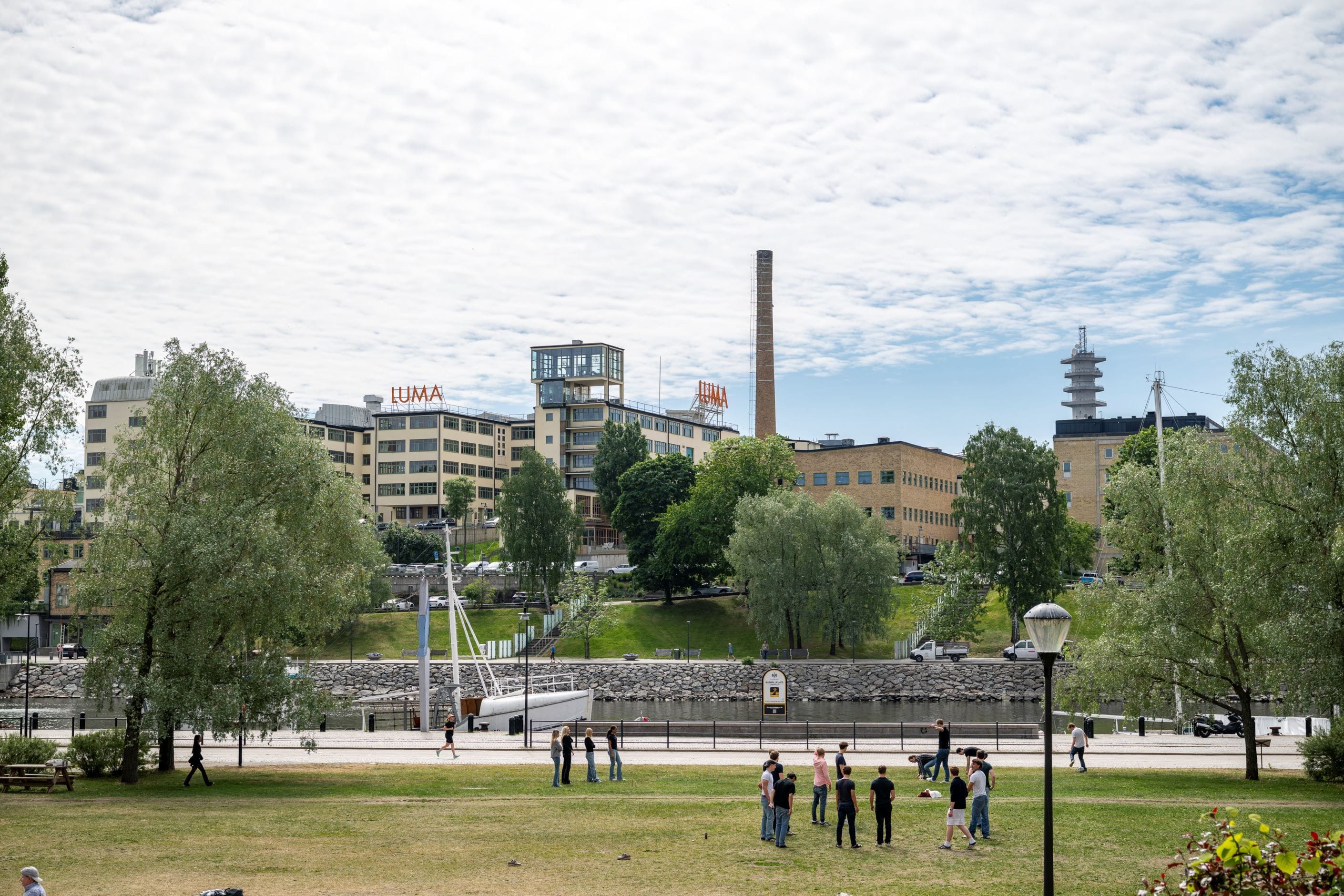 Strålande balkongutsikt