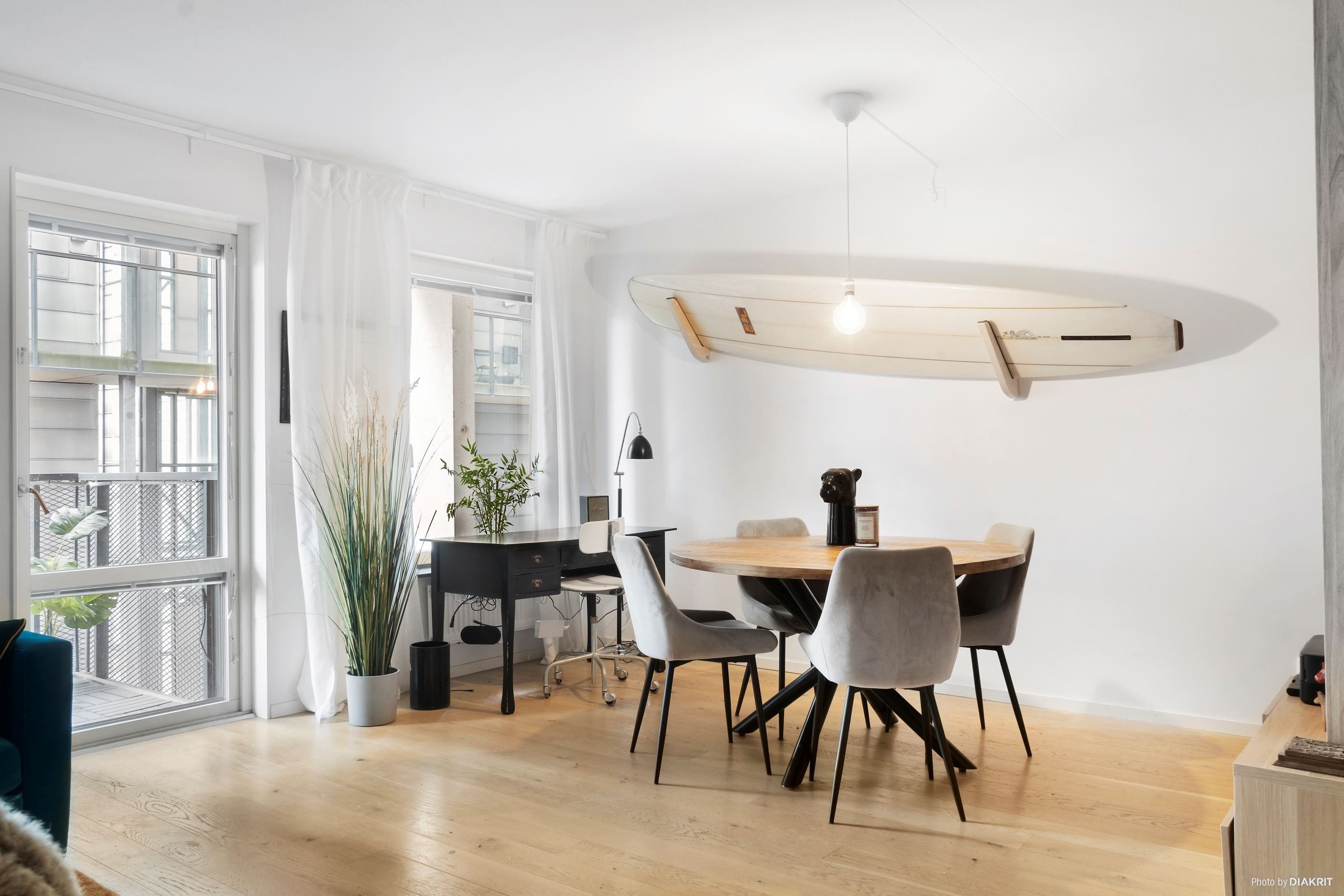 Ljust och socialt vardagsrum