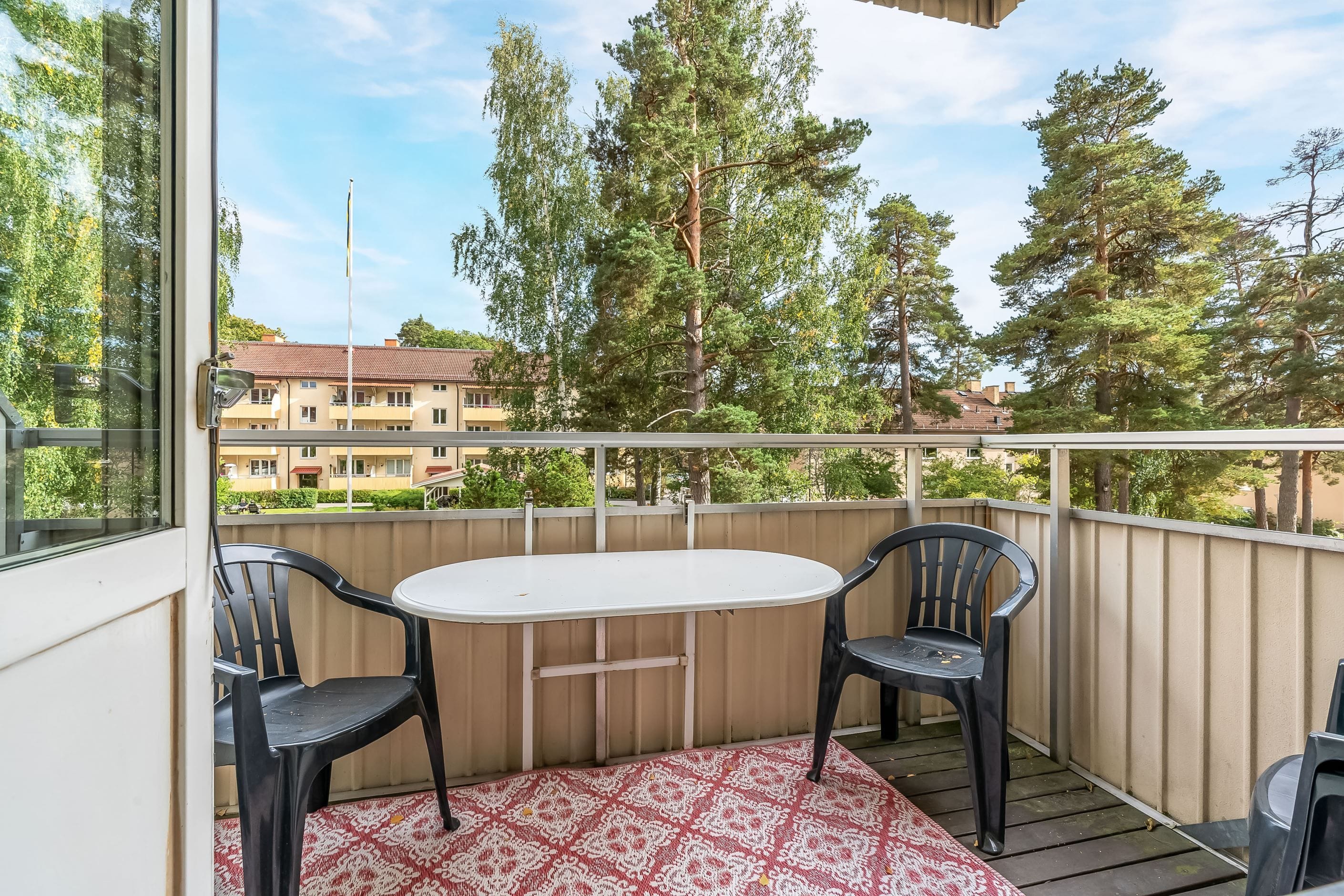 Balkong mot innergården